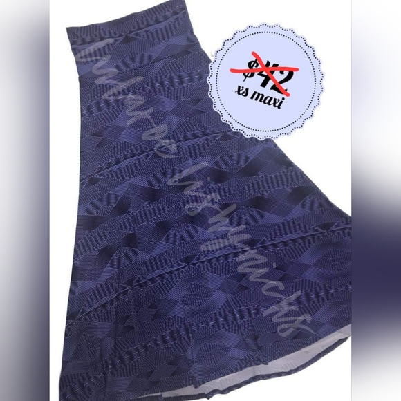 Purple Lularoe Maxi Skirt - Picture 1 of 4